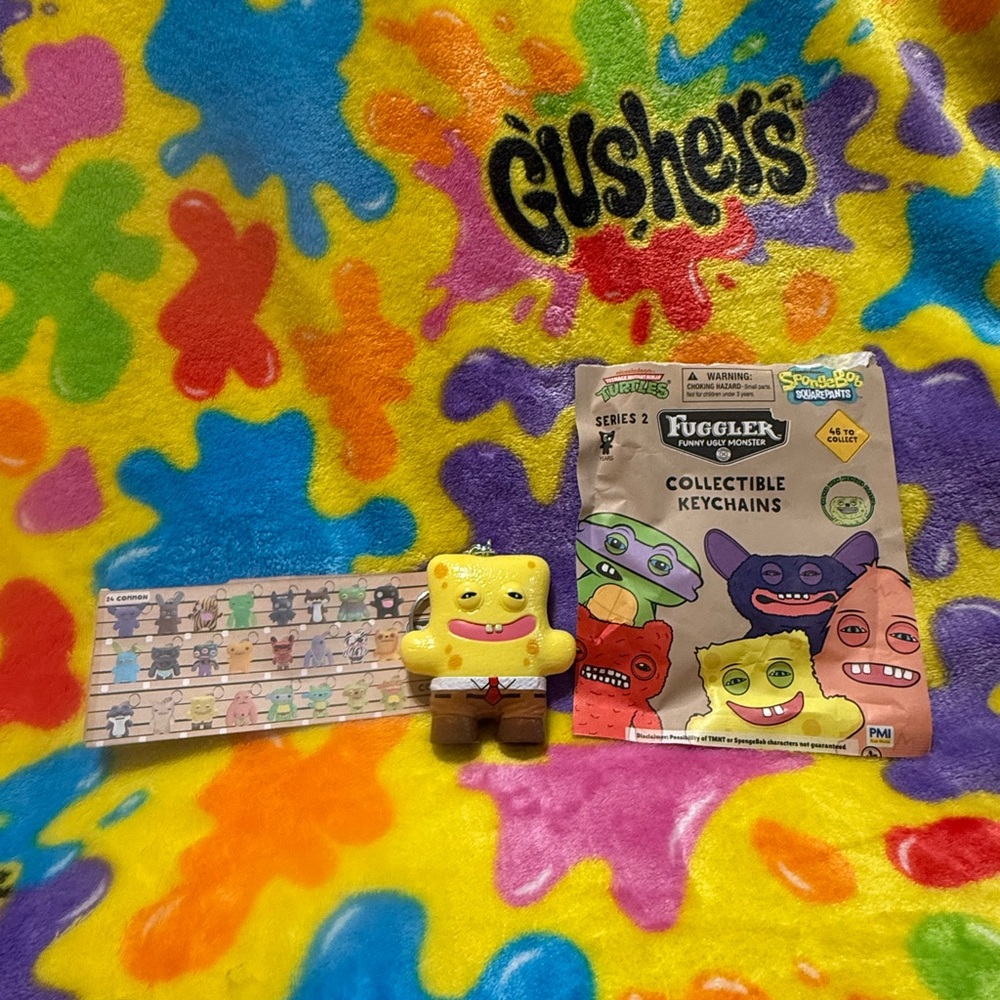 NEW Fuggler Collectible Keychain (Series 2) - COMMON SPONGEBOB